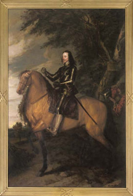 Portrait of Charles I (1600-1649) on horseback