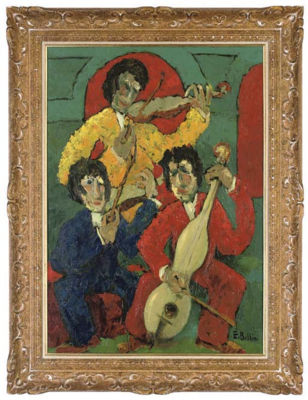 Trois musiciens by Emmanuel Bellini - Auction record, sale price, and art valuation. Compare with similar artists and explore comparable artworks.