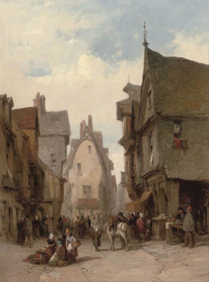 Sample artwork by Lewis John Wood (1813 - 1901), known for landscape, architectural painting, lithographs - View similar artists and auction records