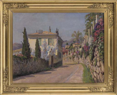Shadows on the road, Menton, France