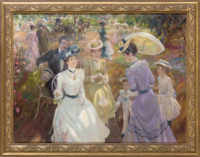 Sample artwork by John Frederick Lloyd Strevens (1902 - 1990), known for female portrait, floral and interior painting - View similar artists and auction records