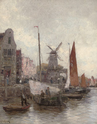 Vessels at a Continental Quay