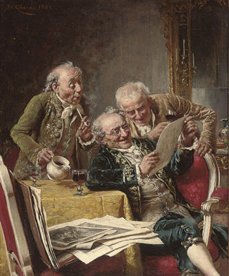 The Connoisseurs by Pier Celestino Gilardi - Auction record, sale price, and art valuation. Compare with similar artists and explore comparable artworks.