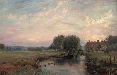Sample artwork by John William Buxton Knight (1843 - 1908), known for plein air landscape painting - View similar artists and auction records