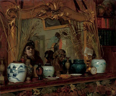 Sample artwork by Rowland Holyoake (1880 - 1907), known for portrait, figure, interior, genre and landscape paintings - View similar artists and auction records