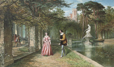 A chance meeting by the statue by John Edmund Buckley - Auction record, sale price, and art valuation. Compare with similar artists and explore comparable artworks.