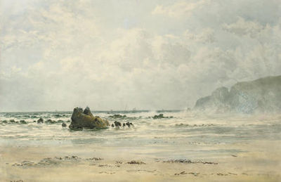 A view of the Cornish coast by William Casley - Auction record, sale price, and art valuation. Compare with similar artists and explore comparable artworks.