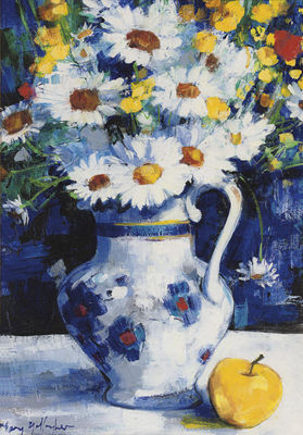 Still life with daisies