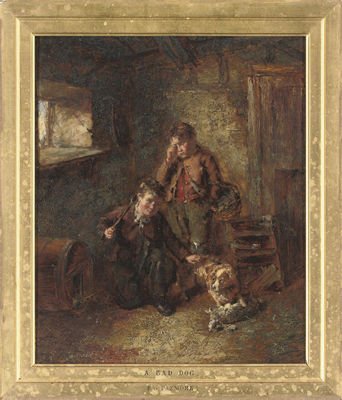 A bad dog; and Temptation by Frederick George Pasmore - Auction record, sale price, and art valuation. Compare with similar artists and explore comparable artworks.
