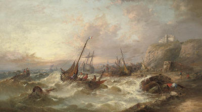 Caught in a swell off the French coast