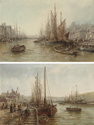 Peel Harbour, Isle of Man; and Douglas Harbour, Isle of Man by William Edward Webb - Auction record, sale price, and art valuation. Compare with similar artists and explore comparable artworks.