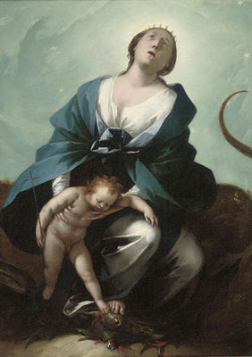 The Madonna Immaculate with the Child treading on the serpent