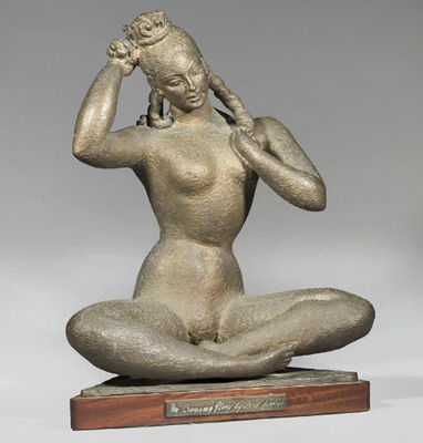 The Crowning Glory by Dora Gordine - Auction record, sale price, and art valuation. Compare with similar artists and explore comparable artworks.