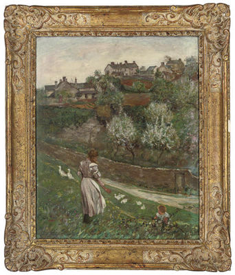 An afternoon stroll by Archibald Hartrick - Auction record, sale price, and art valuation. Compare with similar artists and explore comparable artworks.