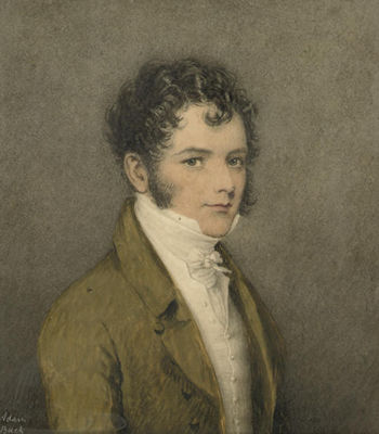 Sample artwork by Adam Buck (1759 - 1833), known for portrait, figure and genre paintings, miniatures on ivory, neo-classical style - View similar artists and auction records