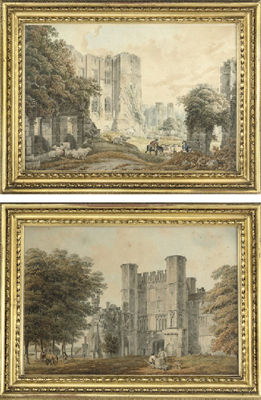 Battle Abbey Gate, Sussex; and Casars Tower and Kenilworth Castle, Warwickshire