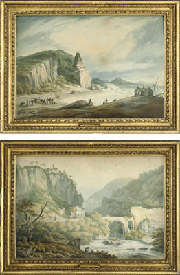 Sample artwork by John Warwick Smith (1749 - 1831), known for watercolor landscape painting, book illustration, topography drawing - View similar artists and auction records