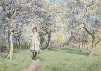 A Worcestershire orchard by Joseph Kirkpatrick - Auction record, sale price, and art valuation. Compare with similar artists and explore comparable artworks.