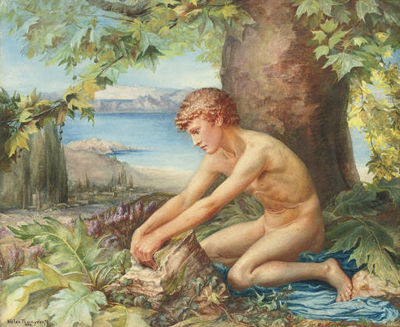 The trail of Theseus by Helen Thornycroft - Auction record, sale price, and art valuation. Compare with similar artists and explore comparable artworks.