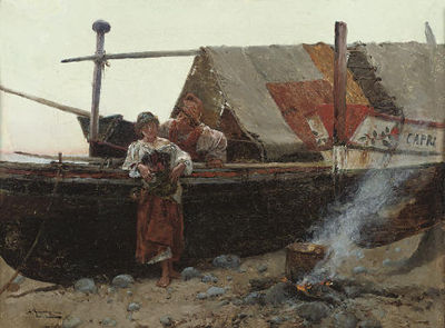 Courting on the Capri shore