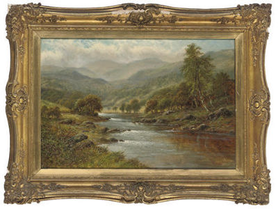 A river running through a mountainous landscape