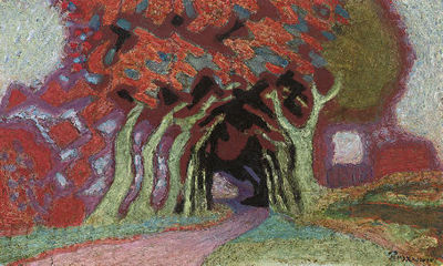 Sample artwork by Zdzislaw Ruszkowski (1907 - 1990), known for abstract, light-filled landscape, figure, genre and street-scene painting - View similar artists and auction records