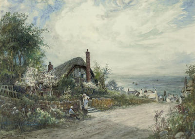 Sample artwork by Joseph Hughes Clayton (1870 - 1930), known for landscape, marine, fishing genre painting - View similar artists and auction records