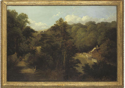 View of the old mill, and Prebend's Bridge, Durham