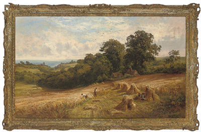 Through the corn fields to the sea by Walter Wallor Caffyn - Auction record, sale price, and art valuation. Compare with similar artists and explore comparable artworks.