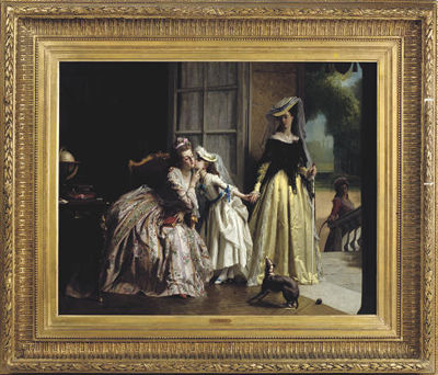 A fond farewell by Joseph Caraud - Auction record, sale price, and art valuation. Compare with similar artists and explore comparable artworks.