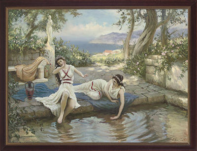 Sample artwork by Alexander Shevchuk (Born 1960), known for paintings of ballet dancers, nude females, flowers - View similar artists and auction records
