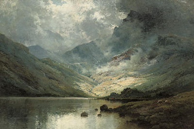 Sunshine and shadow, Wastwater, Cumbria