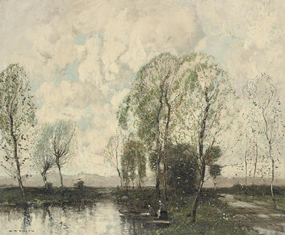 Boating on a canal