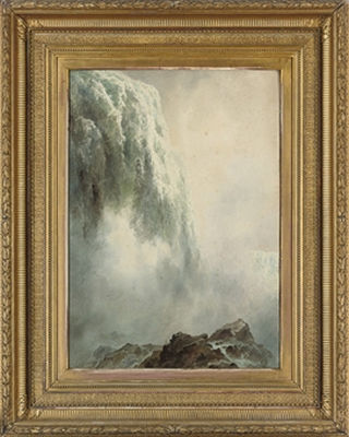 Niagara Falls from under Goat Island