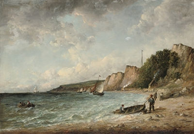 Sample artwork by Alfred Vickers Sr (1786 - 1868/69), known for landscape and coastal marine painting - View similar artists and auction records