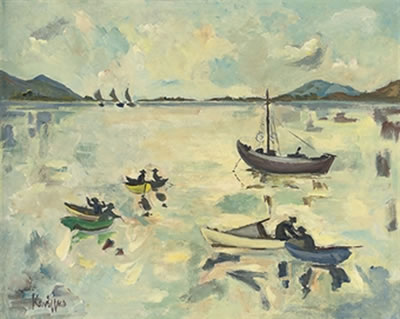 Boats and fishermen