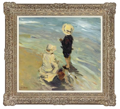 Children at the beach