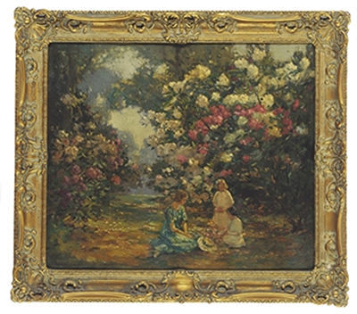 Gathering flowers, Kew Gardens