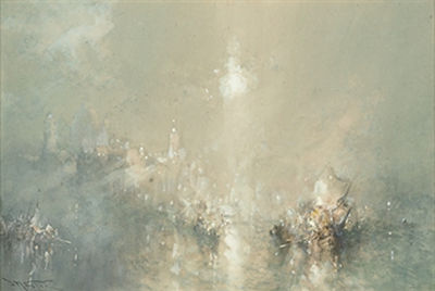 Venice: A symphony in green and gold (pair) by Frank Wasley - Auction record, sale price, and art valuation. Compare with similar artists and explore comparable artworks.