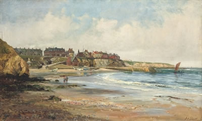 Sample artwork by John Falconar Slater (1857 - 1937), known for painting; landscape, coastal, marine, portrait, animal, flower, street scene - View similar artists and auction records