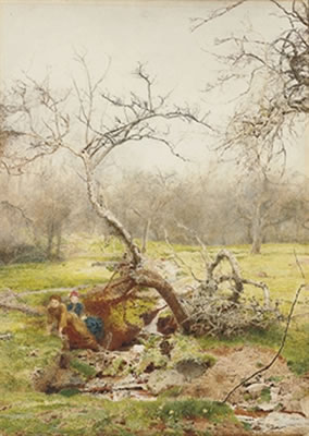 The wood-reeve's daughters by John William North - Auction record, sale price, and art valuation. Compare with similar artists and explore comparable artworks.