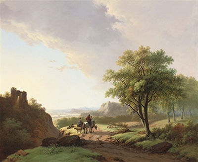 Travellers on the way to market