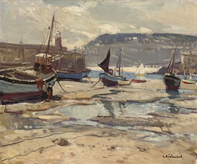 St Ives Harbour at Low Tide