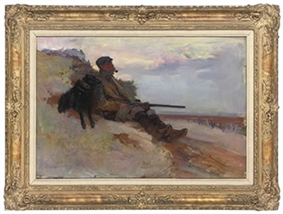 The old wildfowler by Edward Southgate - Auction record, sale price, and art valuation. Compare with similar artists and explore comparable artworks.