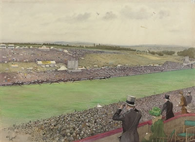 Derby Day by Cecil Charles Windsor Aldin - Auction record, sale price, and art valuation. Compare with similar artists and explore comparable artworks.