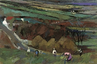 Pulling Flax at Kilmegan by Tom Carr - Auction record, sale price, and art valuation. Compare with similar artists and explore comparable artworks.