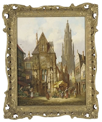 Antwerp, Belgium; and Saint-Ouen, Rouen, Normandy (pair)