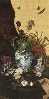 Still life with butterflies