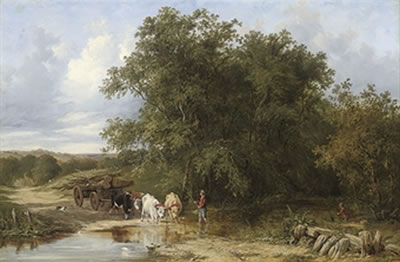 The timber wagon by Alfred Walter Williams - Auction record, sale price, and art valuation. Compare with similar artists and explore comparable artworks.
