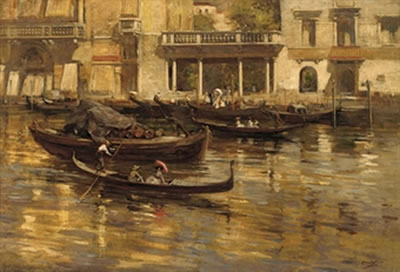 Sample artwork by James Wallace (1872 - 1911), known for landscape painting - View similar artists and auction records